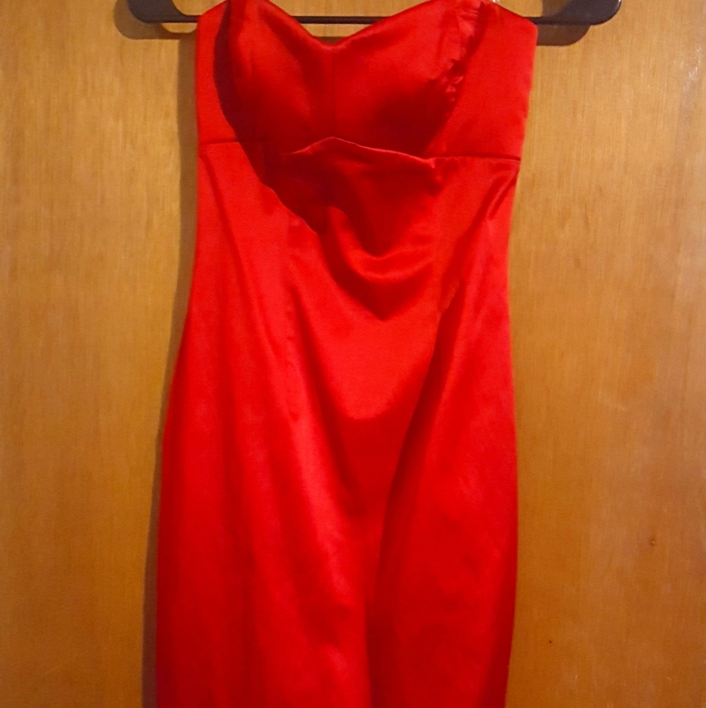 Strapless Red Dress